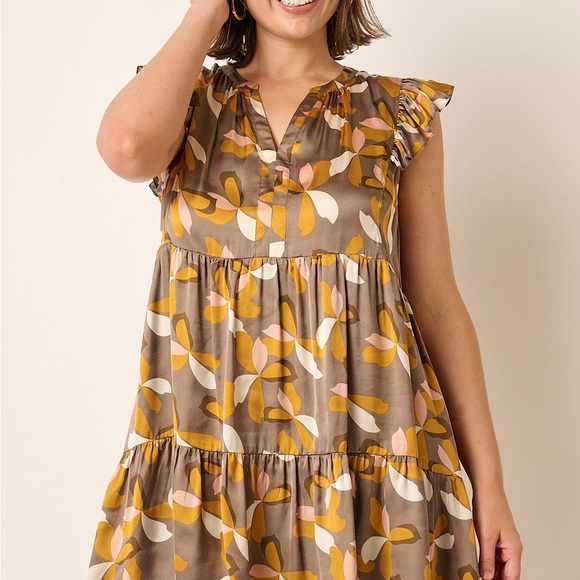 Mittoshop Floral Ruffle Sleeve Dress Small NWT - Picture 1 of 10